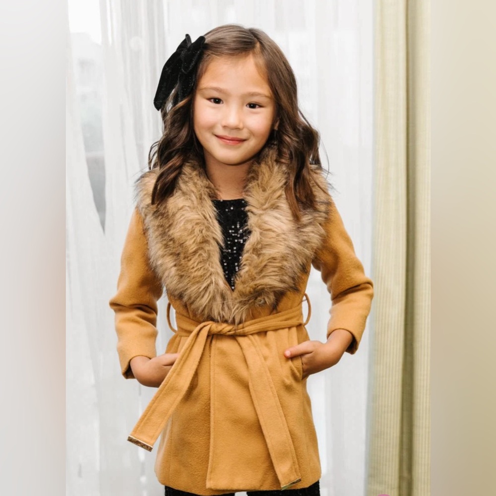 NWT Ivy City Co Sloane Coat in Camel (4-5T)